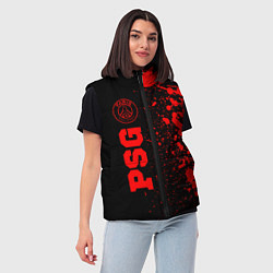 Женский жилет PSG - red gradient по-вертикали, цвет: 3D-черный — фото 2