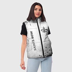Женский жилет Saints Row - white gradient вертикально, цвет: 3D-черный — фото 2