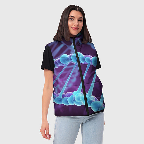 Женский жилет Неон ДНК / 3D-Светло-серый – фото 3