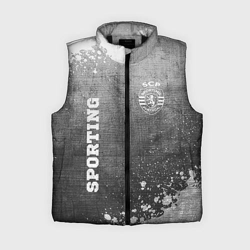 Женский жилет Sporting - grey gradient вертикально / 3D-Черный – фото 1