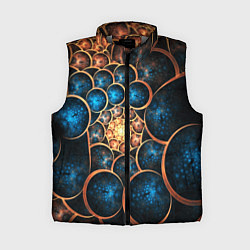 Женский жилет Оптическая абстракция круги, цвет: 3D-светло-серый