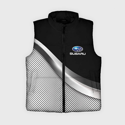 Женский жилет Subaru metal steel / 3D-Черный – фото 1