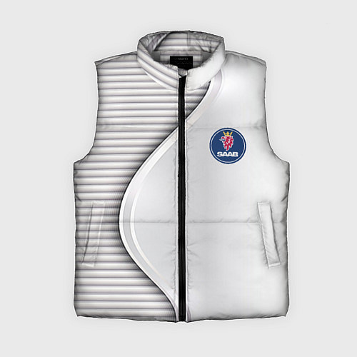 Женский жилет Saab metal texture / 3D-Светло-серый – фото 1