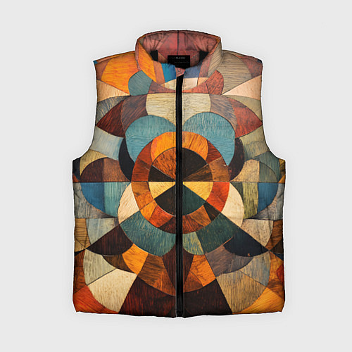 Женский жилет Винтажная мозайка / 3D-Черный – фото 1