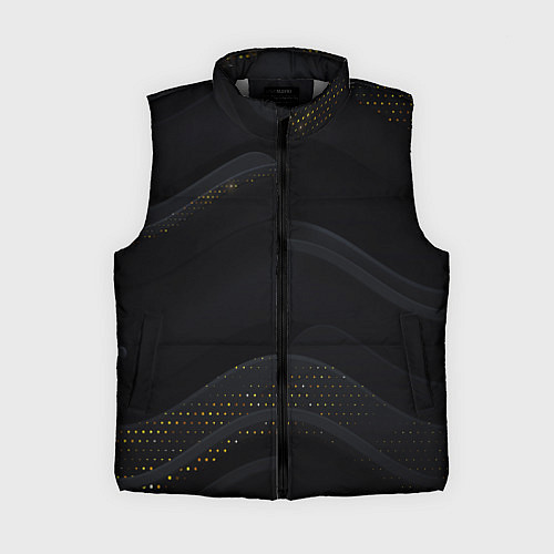 Женский жилет Геометрия полосы текстура / 3D-Светло-серый – фото 1