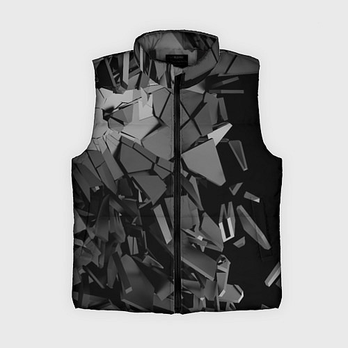 Женский жилет Битое стекло / 3D-Черный – фото 1