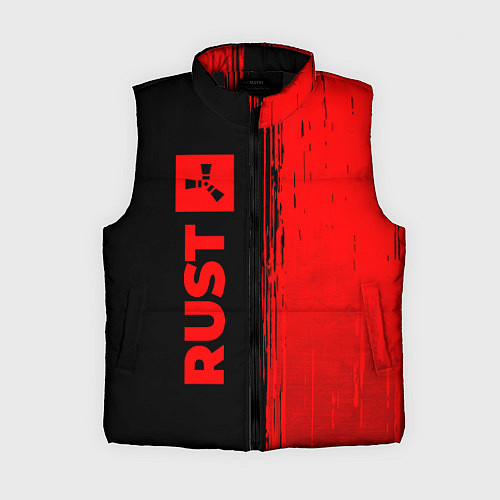 Женский жилет Rust - red gradient по-вертикали / 3D-Черный – фото 1