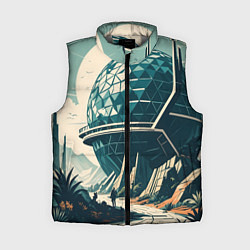 Женский жилет Фантастика круглое здание