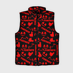 Женский жилет Fortnite pattern game red