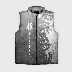 Женский жилет Hunter x Hunter - grey gradient по-вертикали