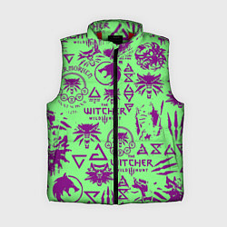 Женский жилет Ведьмак паттерн логотипы