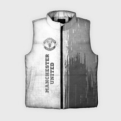 Женский жилет Manchester United - white gradient по-вертикали