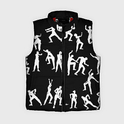 Женский жилет Silhouettes of moving people