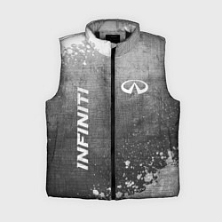 Женский жилет Infiniti - grey gradient вертикально, цвет: 3D-черный