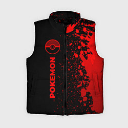 Женский жилет Pokemon - red gradient по-вертикали
