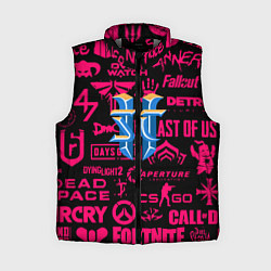 Женский жилет Starcraft logo game, цвет: 3D-светло-серый