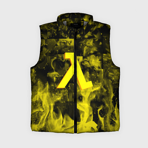 Женский жилет Half life flame game / 3D-Светло-серый – фото 1