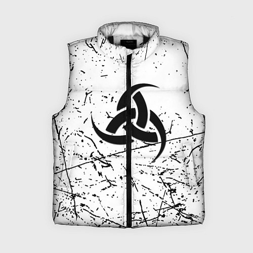 Женский жилет Символика славянская текстура / 3D-Черный – фото 1