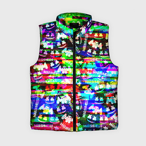 Женский жилет Marshmello music краски / 3D-Черный – фото 1