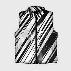 Женский жилет Платиновые и черные полосы