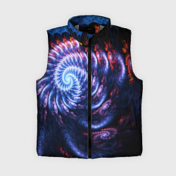 Женский жилет Оптический фрактальный узор текстура