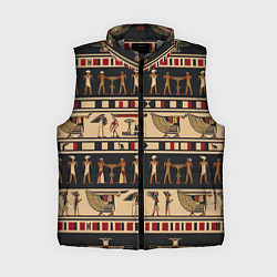 Женский жилет Этнический орнамент Египет, цвет: 3D-светло-серый