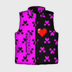 Женский жилет Minecraft love game, цвет: 3D-светло-серый