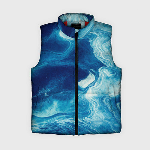 Женский жилет Водные вихри - абстракция / 3D-Красный – фото 1
