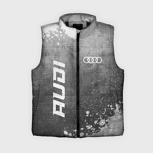 Женский жилет Audi - grey gradient вертикально / 3D-Черный – фото 1