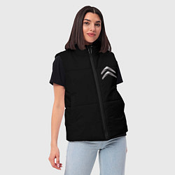 Женский жилет Citroen logo auto, цвет: 3D-красный — фото 2