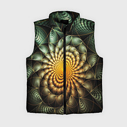 Женский жилет Оптический узор фракталы