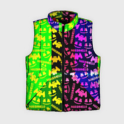 Женский жилет Marshmello pattern neon steel