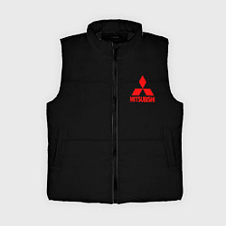 Женский жилет Mitsubishi logo, цвет: 3D-черный