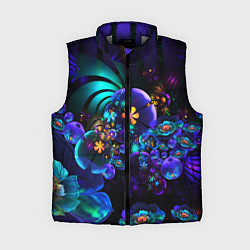 Женский жилет Оптический фрактальный цветок