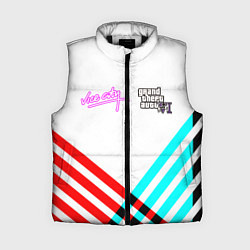 Женский жилет GTA6 vice city line, цвет: 3D-черный