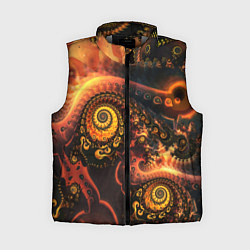 Женский жилет Оптические узоры фракталы