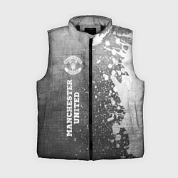 Женский жилет Manchester United - grey gradient по-вертикали