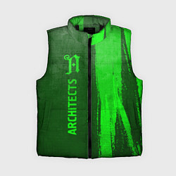Женский жилет Architects - green gradient по-вертикали