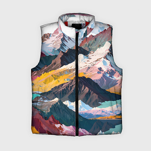 Женский жилет Искусство гор / 3D-Красный – фото 1