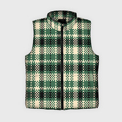 Женский жилет Полосатый пиксель, цвет: 3D-светло-серый