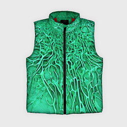 Женский жилет Зелёный симбионт абстракция