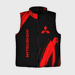 Женский жилет Mitsubishi - red gradient вертикально, цвет: 3D-черный