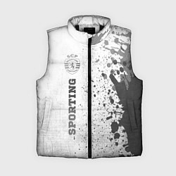 Женский жилет Sporting - white gradient по-вертикали