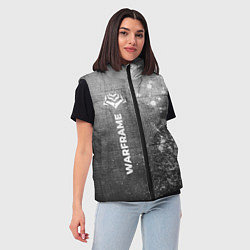 Женский жилет Warframe - grey gradient по-вертикали, цвет: 3D-черный — фото 2