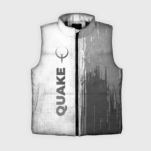 Женский жилет Quake - white gradient по-вертикали / 3D-Черный – фото 1