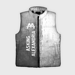 Женский жилет Asking Alexandria - grey gradient по-вертикали, цвет: 3D-черный