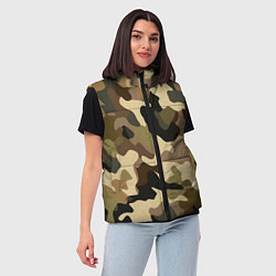 Женский жилет Милитари камуфляж, цвет: 3D-светло-серый — фото 2