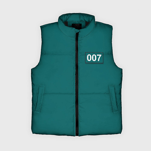 Женский жилет Игрок 007 - Игра в кальмара / 3D-Черный – фото 1