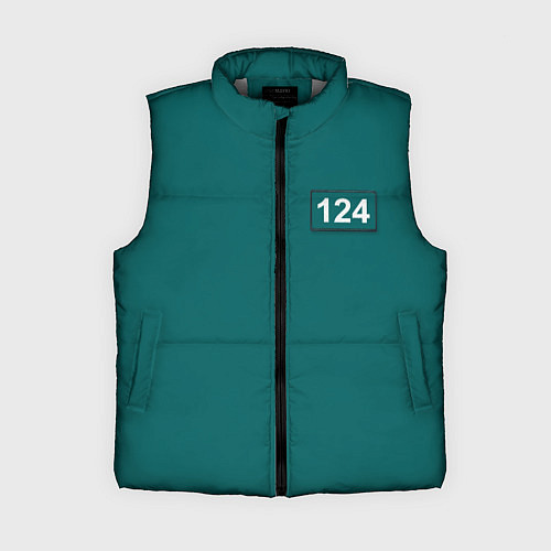 Женский жилет Игрок 124 - Игра в кальмара / 3D-Светло-серый – фото 1