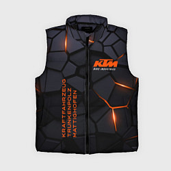 Женский жилет KTM - плиты с эффектом свечения, цвет: 3D-черный